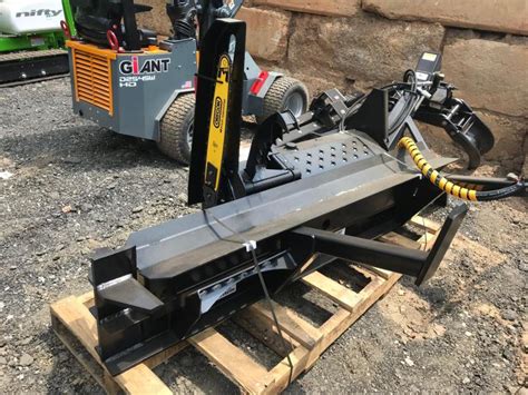 best log splitter attachment for skid steer|loader mounted screw log splitter.